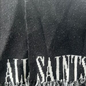 AllSaints Black and White Scarf